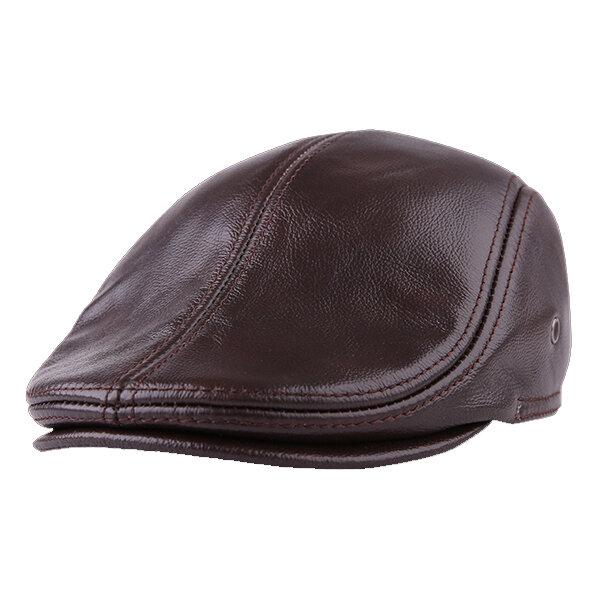 kaegreel leather newsboy caps 31147 brown