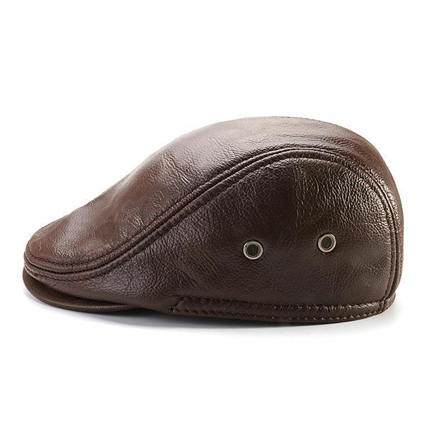 kaegreel leather newsboy caps 31147 brown
