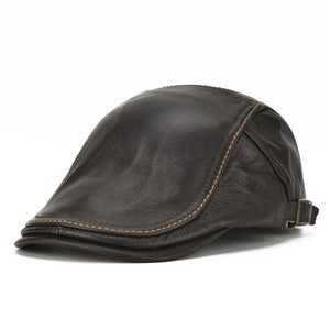 kaegreel leather newsboy caps 31148 coffee