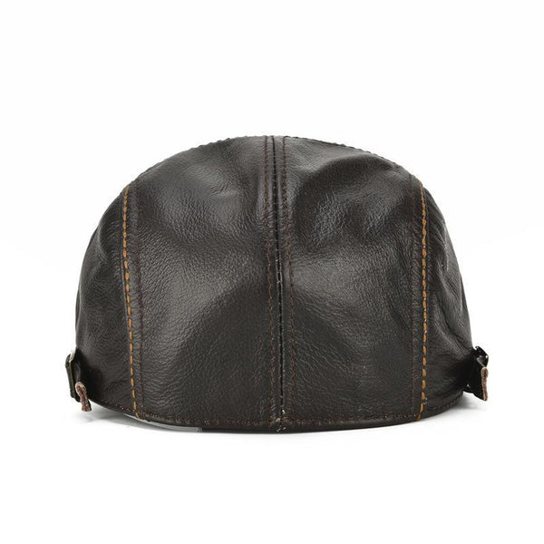 kaegreel leather newsboy caps 31148 coffee