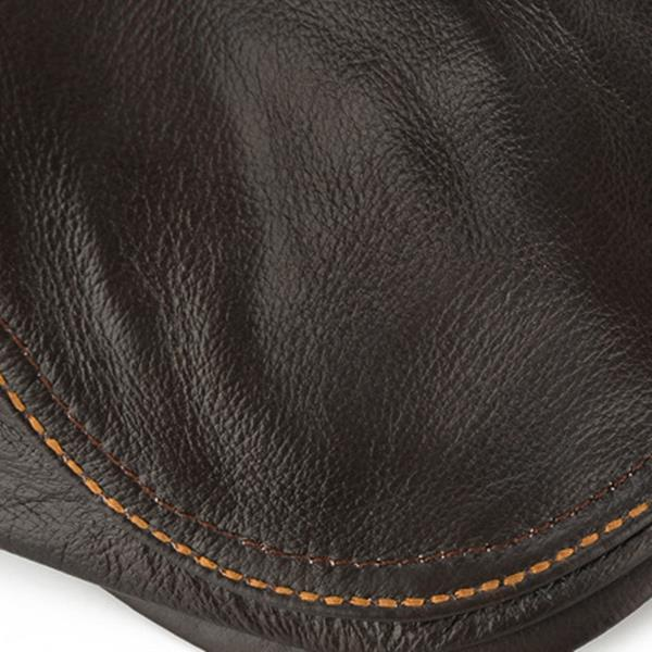 kaegreel leather newsboy caps 31148 coffee