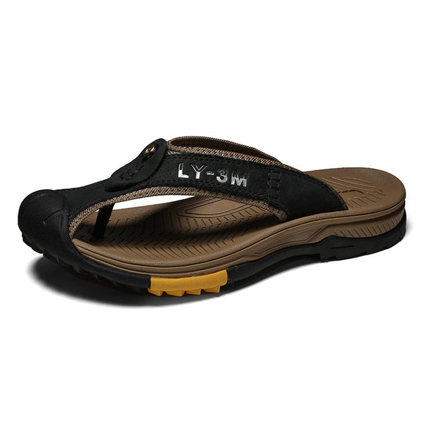 kaegreel leather sandals slippers 31404 black