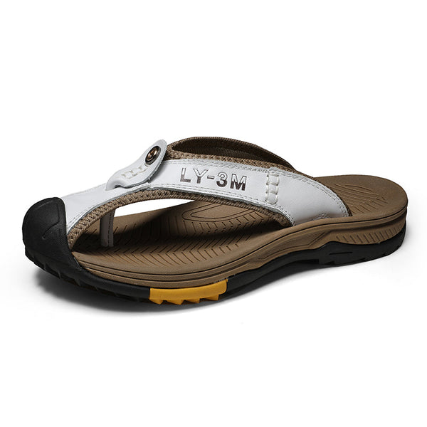 kaegreel leather sandals slippers 31404 white