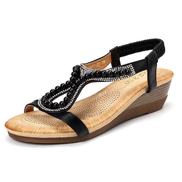 kaegreel wedges sandals 132196 black