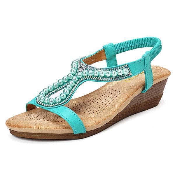 kaegreel wedges sandals 132196 green