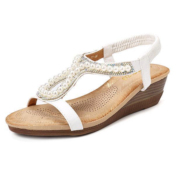 kaegreel wedges sandals 132196 white