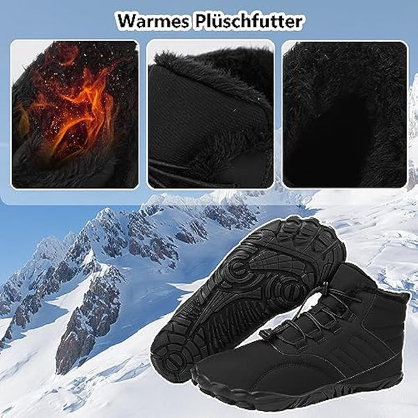 kaegreel winter barefoot shoes snow boots 31453 black 